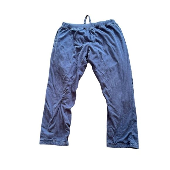Dude Robe Pants Blue L/XL Lounge Pants Men Lined Sweatpants elastic Drawstring - Picture 2 of 5